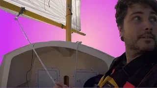 Sailing a Homebuilt Wood Microcruiser SCAMP in Alaska (E.88 Sailing w/the Litzenbergers)