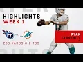Ryan Tannehill Gets the Win After Return From 2017 Injury