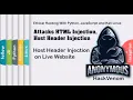 Host Header Injection on Live Website Attacks HTML Injection Host Header Injection HackVenom