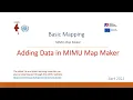 Ep 04 Adding Data in MIMU Map Maker MIMU Basic Mapping Course May 2022