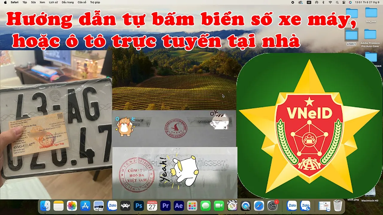 Outline Video Hướng dẫn tự bấm biển số xe máy hoặc ô tô tại nhà trực tuyến 2024