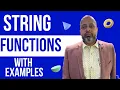 COMPUTER APPLICATIONS - STRING FUNCTIONS WITH EXAMPLES ICSE