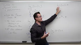 Introduction To Solving Logarithms And Exponentials Precalculus College Algebra 57 