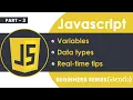 JavaScript Telugu Tutorial data types strings int json