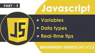 JavaScript Telugu Tutorial data types strings int json
