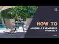 PATIO SWIVEL DINING CHAIR ASSEMBLY