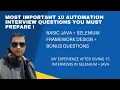 Most asked Java Selenium Interview Questions 2023 Java Framework design questions