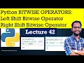Python for Beginners BITWISE OPERATORS SHIFT Operator Right Shift and Left Shift Operator