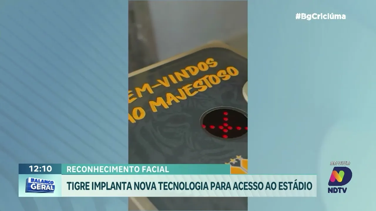 Estádio Heriberto Hülse adota reconhecimento facial para torcedores