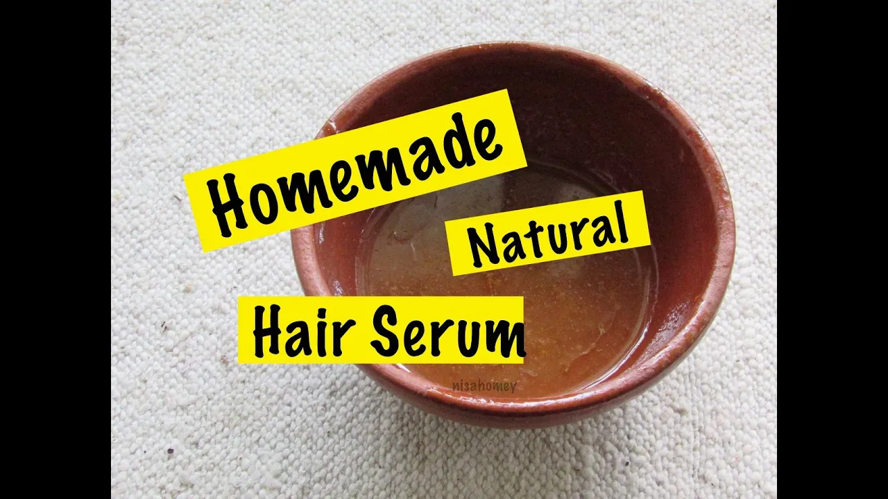 Homemade Natural Hair Serum - Aloe Vera Gel To Get Soft, Smooth & Shiny Hair,