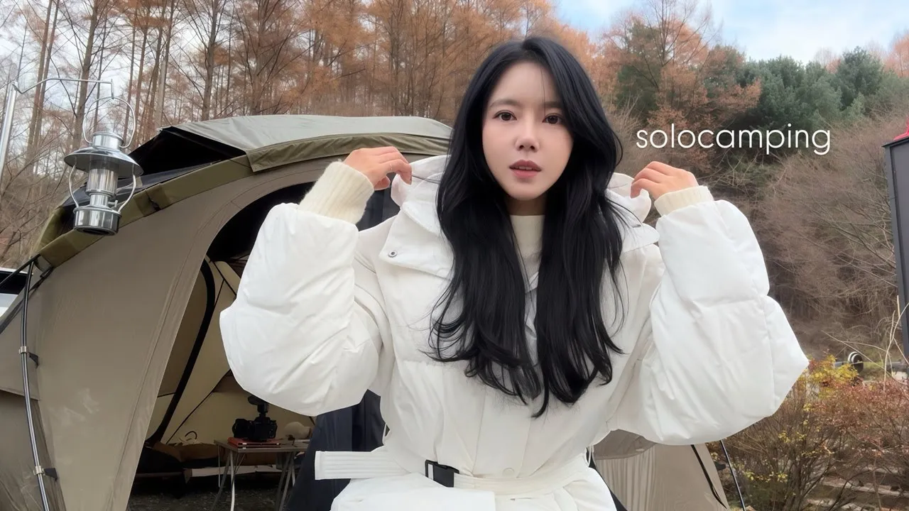 호수 앞 솔로 캠핑 동계 캠핑 아르켜줄게🥶 솔로캠핑 캠핑 브이로그 본업에 대한 수다(feat.맥주🍺) 찜닭 헬리녹스 노나돔 サムネイル