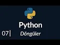 Python Dersleri Donguler for - while
