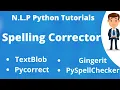 Spelling Autocorrector Python Text Processing N L P tutorials