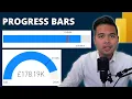 NATIVE PROGRESS BARS using GAUGE or LINE CHARTS Step by Step Beginners Guide to Power BI in 2023