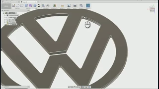 Volkswagen logo with Fusion 360