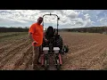 Planting Sweet Corn and Black Oil Sunflower Seeds with Two Row Planter
