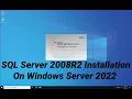 How to install SQL Server 2008R2 on Windows Server 2022