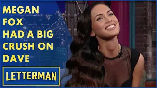 Megan Fox Has A Thing For Talk Show Hosts Letterman