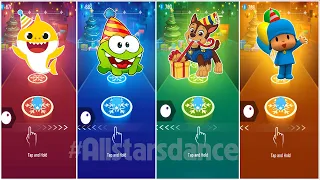 Download Baby Shark Happy Birthday Vs OmNom Birthday Vs Paw patrol Vs Pôcoyo | Tiles Hop EDM Rush MP3