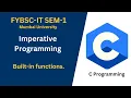 C Programming Tutorial Exploring Built-In Functions Imperative Programming Code Mavericks