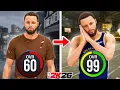 STEPH CURRY BUILD 60 OVR to 99 OVR in 1 No Money Spent on NBA 2K26
