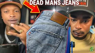 RELLY RESPONDS TO NENO HE WAS GONNA USE HIS DEAD GRANDFATHERS LEVI S JEANS FOR MERCH