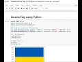 Ukraine Flag using Python