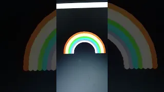 Rainbow using turtle graphics in python