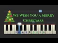 Download Lagu Easy Piano Tutorial: We Wish You A Merry Christmas (slow speed)