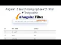 Angular 12 search filter Search filter using Angular angular search filter with testycodeiz