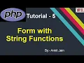 String Functions using Form Php Tutorial - 5 By