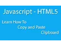 Javascript - HTML5