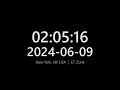 New York Time Right Now LIVE Digital Clock Showing Current Time in NYC Eastern Time Zone ET