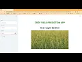 Crop Yield Prediction Using Machine Learning Techniques in Python Projects