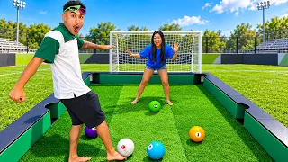 FUTEBOL NA SINUCA GIGANTE