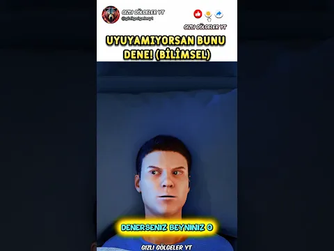 Uyuyamıyorsan Bunu Dene (Bilimsel) 😳