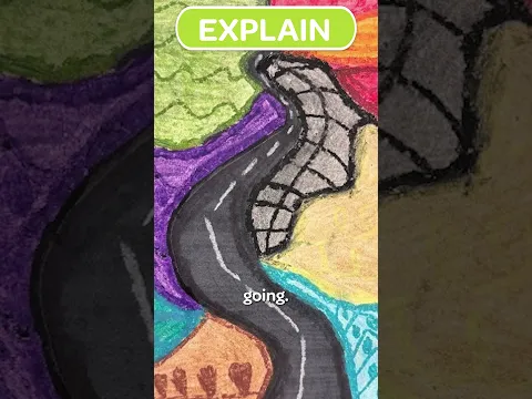 What’s The Secret Meaning Behind This Road Art? 🚗 #CrayolaLearning