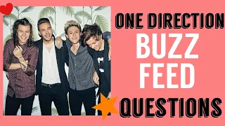 Answering ONE DIRECTION buzzfeed questions