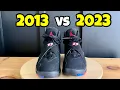 Air Jordan 8 Playoffs Comparison 2023 vs 2013