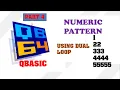 Numeric Pattern Printing Using Dual Loop Part 4 Make Easy