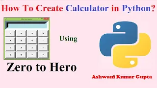 How to Create Simple Calculator in Python using Tkinter Python beginners tutorial in Hindi Urdu