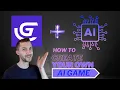 How to make a game with AI in GDevelop free asset store only