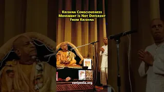 Krishna Consciousness Movement Is Not Different From Krishna - Prabhupada 0877