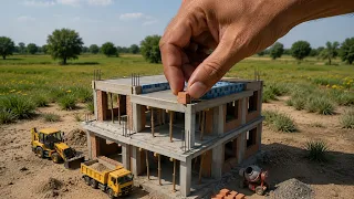 Building a Modern Luxury Miniature House | Real Brick Build