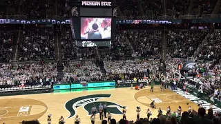 2018 Michigan State Basketball Court Entrance Stub Hub Courtside Signage