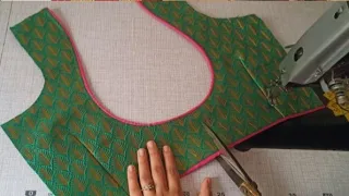Blouse back neck design || cutting and stitching back neck blouse design || Blouse designs pattern