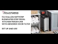iTouchless 13 2 Gal Slim Step Pedal Kitchen Trash Can with AbsorbX Odor Filter Set Up Use