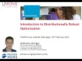 Introduction to Distributionally Robust Optimization