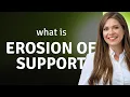 Erosion of Support Understanding Its Meaning in English