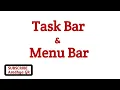 Task Bar Menu Bar Components of Task bar Importance of Task bar Menu bar Aradhya GR
